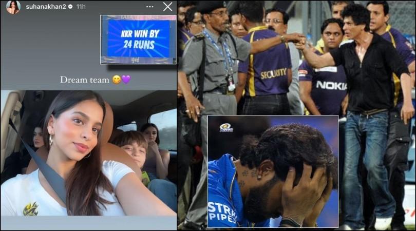 Dream Team: Suhana, AbRam Khan, Ananya Panday watch MI Vs KKR match at Wankhede without Shah Rukh Khan [Pics]
