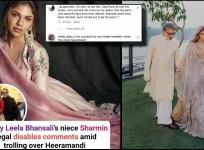 'Expressionless acting': SLB's niece Sharmin Segal disables IG Comments section after facing backlash for Heermandi