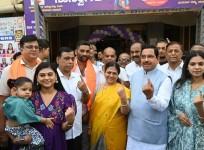 Union Minister Pralhad Joshi casts vote, calls for maximum voting