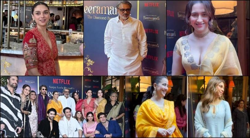 Worst dressed: Sanjeeda Sheikh opts for low neck bralette blouse; Best Dressed: Manisha, Richa, Aditi Rao Hydari exude royalty at success bash of Heeramandi Worst dressed: Sanjeeda Sheikh opts for low neck bralette blouse; Best Dressed: Manisha, Richa, Aditi Rao Hydari exude royalty at success bash of Heeramandi