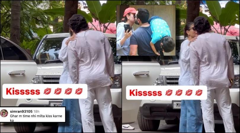'They don't kiss at home?; Kareena Kapoor- Saif Ali khan lock lips in front of paps; netizens express displeasure with their PDA 'They don't kiss at home?; Kareena Kapoor- Saif Ali khan lock lips in front of paps; netizens express displeasure with their PDA