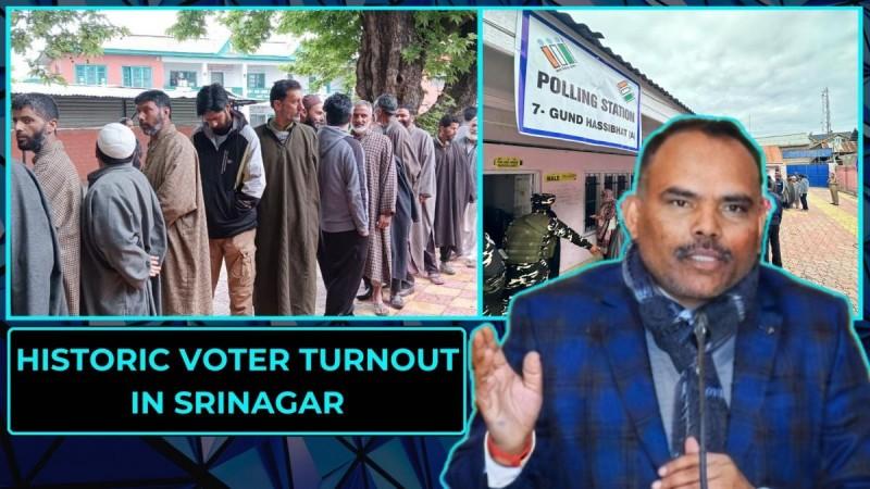 Srinagar witnesses historic polling Srinagar witnesses historic polling