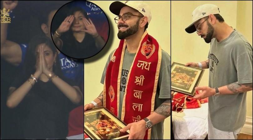 Virat Kohli seeks blessings at Shree Salasar Balaji Dham Temple in Rajasthan ahead of playoffs [PICS]