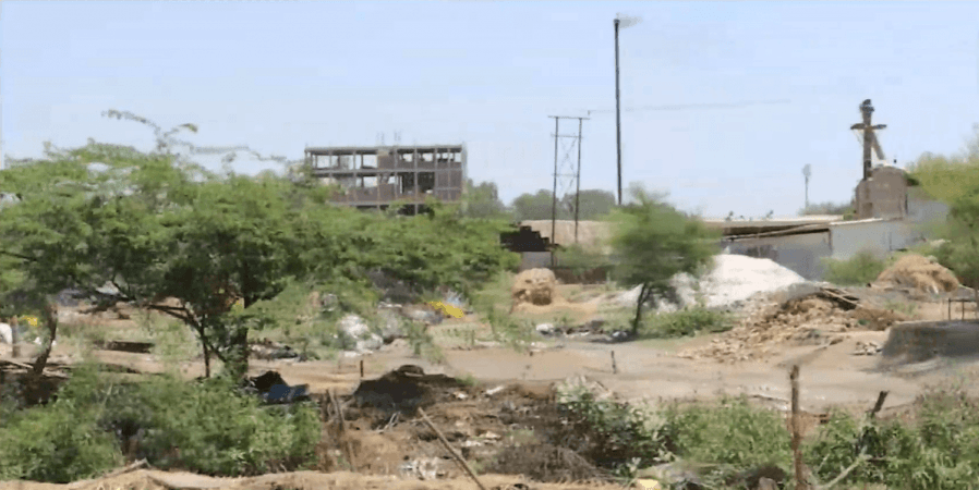 A huge chunk of prime state land which was encroached by influential drug mafia in Jammu Land encroached by drug mafia