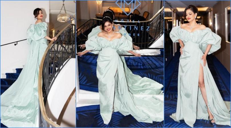 'I pray I don't trip': Shark Tank India judge Namita Thapar makes a splashing debut at Cannes; opts for bold high slit gown [pics]