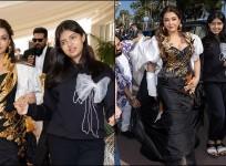 Aaradhya Bachchan guides injured Aishwarya Rai down the stairs at Cannes 2024
