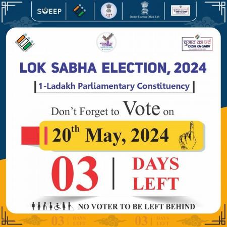 Three candidates are contesting on Ladakh seat which is going for ...