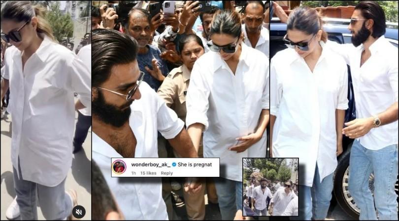 Pregnant Deepika Padukone caresses her baby bump; holds Ranveer Singh's hand as they cast vote in Mumbai Lok Sabha polls Pregnant Deepika Padukone caresses her baby bump; holds Ranveer Singh's hand as they cast vote in Mumbai Lok Sabha polls