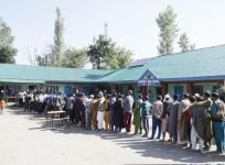 Polling in Kashmir