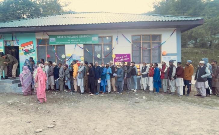 Polling in Kashmir