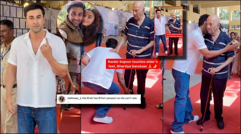 Ranbir Kapoor touches Prem Chopra's, feet and clicks selfies with fans
