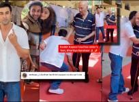 Ranbir Kapoor touches Prem Chopra's, feet and clicks selfies with fans