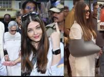 Aishwarya Rai arrived solo; and interacted with Sonakshi Sinha, her mom at the polling booth; Big B held Jaya's hand after casting their vote in Mumbai
