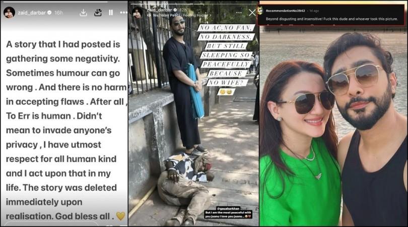 Zaid seeks apology a day after sharing picture with homeless person sleeping on footpath