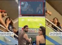 'What is this craze?': Fans throw phones at Orry, Janhvi Kapoor click their photos during RCB vs RR clash; leaves internet furious