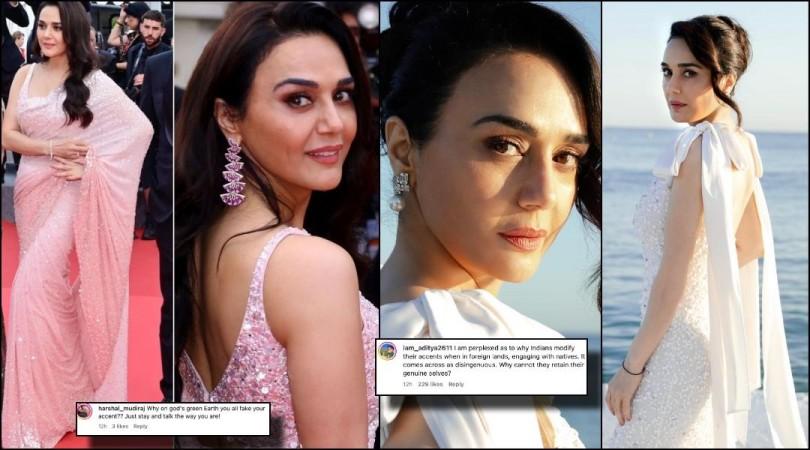 Preity Zinta exudes elegance in pink saree; brutally trolled for her accent at Cannes 2024 [Watch]