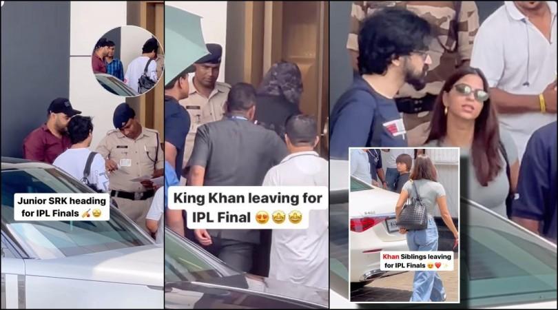 SRK hides under umbrella to AVOID paps, Suhana takes care of AbRam ...