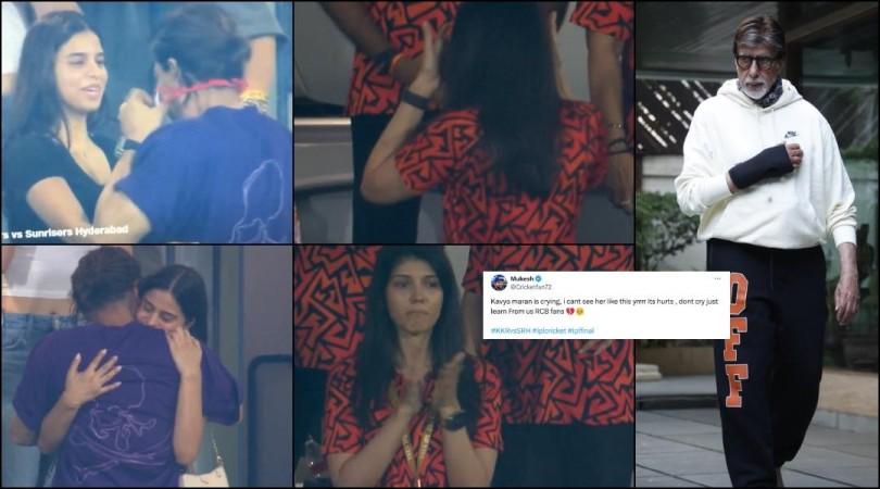 'Disappointing, SRH were simply outplayed, feel bad for her;: Big B cheers up heartbroken Kavya Maran as she cries post SRH's loss against KKR 'Disappointing, SRH were simply outplayed, feel bad for her;: Big B cheers up heartbroken Kavya Maran as she cries post SRH's loss against KKR