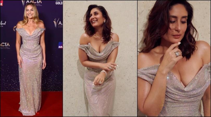 'Margot Robbie failed in front of POO': Kareena Kapoor's sensual off-shoulder gown with plunging neckline for BVLGARI event wows fans