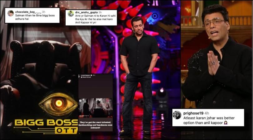 'No BB without Saalman, Karan Johar is still better': Fans unhappy as Anil Kapoor REPLACES Salman Khan as new host of Bigg Boss OTT 'No BB without Saalman, Karan Johar is still better': Fans unhappy as Anil Kapoor REPLACES Salman Khan as new host of Bigg Boss OTT