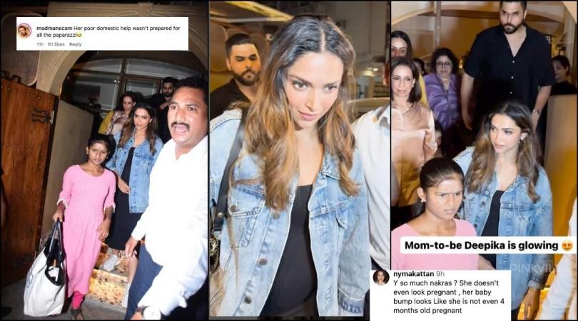 Deepika Padukone spotted dining with mom and friends; opts for a black dress and pairs it with jacket; hides baby bump