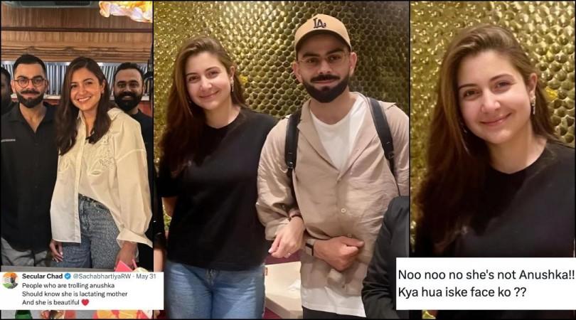 Anushka Sharma body-shamed as she wraps her hands around Virat Kohli before leaving for T20 WC Anushka Sharma body-shamed as she wraps her hands around Virat Kohli before leaving for T20 WC
