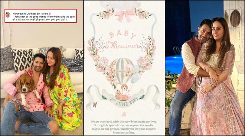 'New blessing in our lives..': Varun Dhawan-Natasha Dalal welcome Baby Dhawan, requests media to give them privacy; celebs bless baby girl 'New blessing in our lives..': Varun Dhawan-Natasha Dalal welcome Baby Dhawan, requests media to give them privacy; celebs bless baby girl