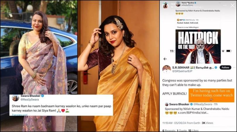 'Ram Ke Naam Par Paap Karne Waalon Ko...': Swara Bhasker reacts to BJP's defeat In Ayodhya 'Ram Ke Naam Par Paap Karne Waalon Ko...': Swara Bhasker reacts to BJP's defeat In Ayodhya
