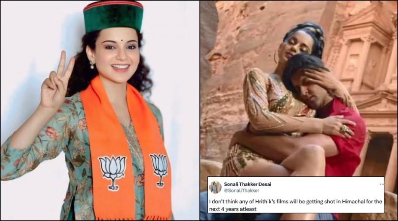 'Don't think any of Hrithik's films will be shot in Himachal…': Comedian Sonali Thakker humorous dig at Kangana Ranaut's win from Mandi 'Don't think any of Hrithik's films will be shot in Himachal…': Comedian Sonali Thakker humorous dig at Kangana Ranaut's win from Mandi