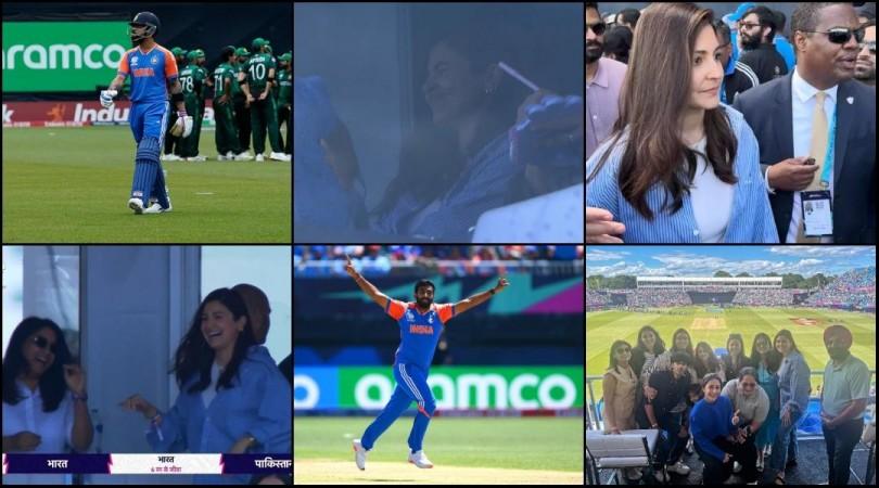 Anushka Sharma reacts to Virat Kohli's dismissal; poses with Ritika, Dhanshree; Jasprit Bumrah leads to India's win against Pak Anushka Sharma reacts to Virat Kohli's dismissal; poses with Ritika, Dhanshree; Jasprit Bumrah leads to India's win against Pak