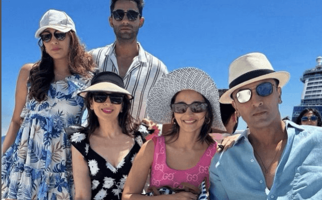 Karisma, Ranbir Kapoor, Alia Bhatt on Ambani cruise party Karisma, Ranbir Kapoor, Alia Bhatt on Ambani cruise party