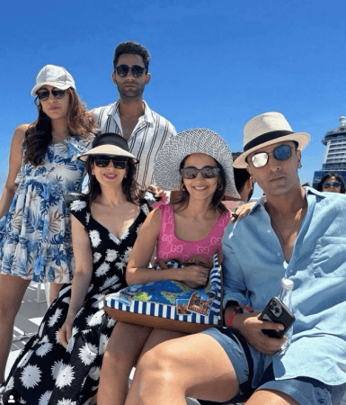 Karisma, Ranbir Kapoor, Alia Bhatt on Ambani cruise party Karisma, Ranbir Kapoor, Alia Bhatt on Ambani cruise party