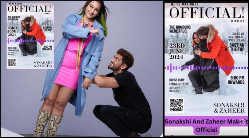 'Official husband and wife': Sonakshi Sinha-Zaheer Iqbal audio wedding invitation for June 23 leaked 'Official husband and wife': Sonakshi Sinha-Zaheer Iqbal audio wedding invitation for June 23 leaked