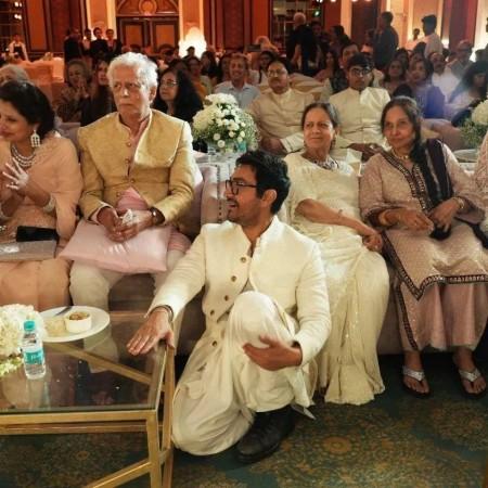 Aamir Khan's mom Zeenat's 90th b'day: Ira Khan repurposes her wedding blouse; Ex-wives Kiran Rao, Reena Dutta attend [Pics]