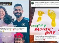 Anushka Sharma shares handmade card made by Vamika's painting for Virat Kohli on Father's Day
