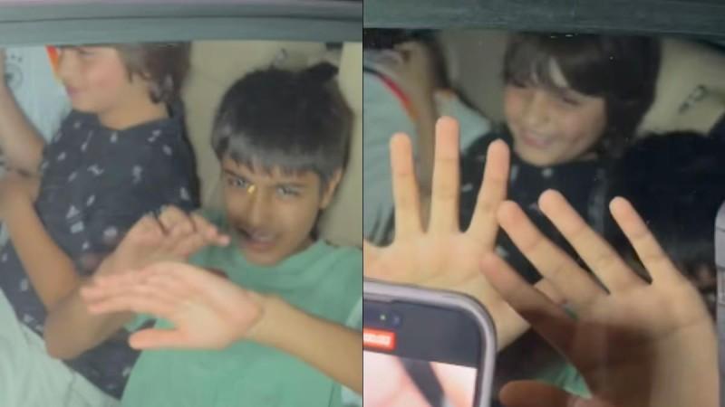 Sohail Khan requests paps to not flash camera lights on AbRam, Yohan, Amrita Rao' son as they head out for dinner Sohail Khan requests paps to not flash camera lights on AbRam, Yohan, Amrita Rao' son as they head out for dinner