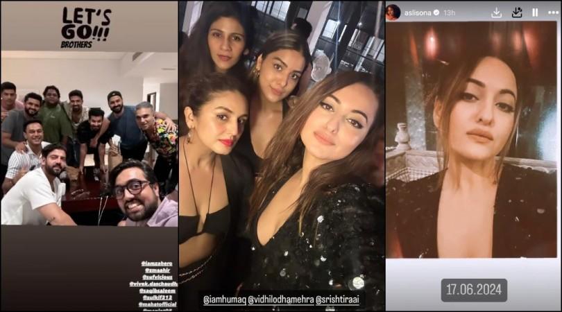 'Baby's getting married': Sonakshi Sinha celebrates bachelorette with Human Qureshi; Zaheer parties with friends 'Baby's getting married': Sonakshi Sinha celebrates bachelorette with Human Qureshi; Zaheer parties with friends