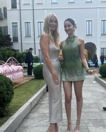 Ananya Panday dazzles in green glittery body-con outfit; poses with Gwyneth Paltrow at Milan [Reactions]