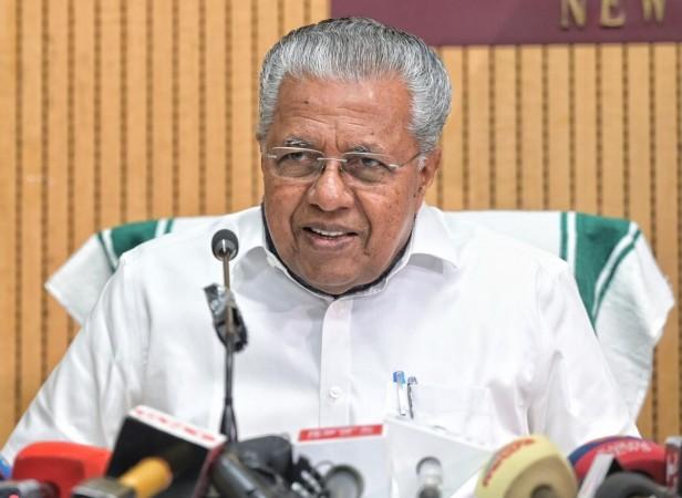 Kerala Chief Minister Pinarayi Vijayan addresses a press conference