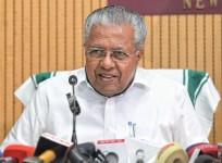 Kerala Chief Minister Pinarayi Vijayan addresses a press conference