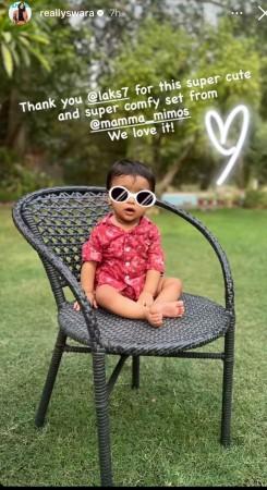 Swara Bhasker finally reveals baby girl Raabiya's face Swara Bhasker finally reveals baby girl Raabiya's face