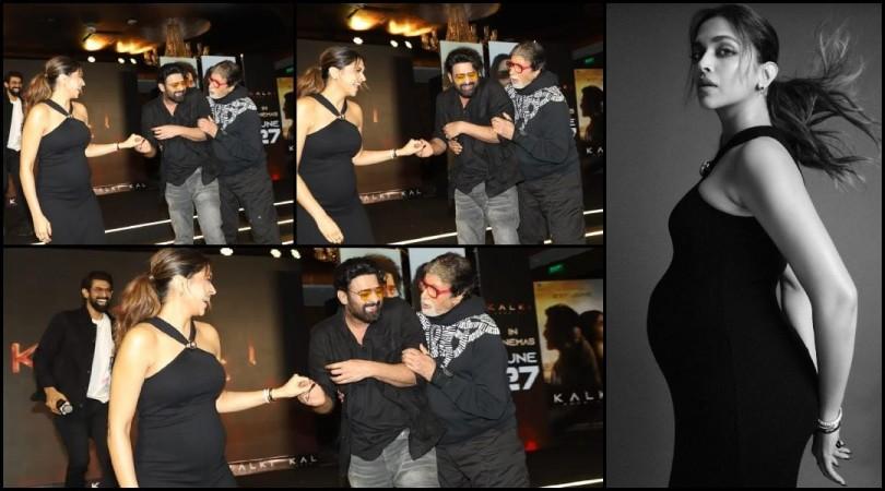 Men will be Men: Prabhas, Big B race to help pregnant Deepika walk down the stage; Amitabh playfully chided Prabhas for winning Men will be Men: Prabhas, Big B race to help pregnant Deepika walk down the stage; Amitabh playfully chided Prabhas for winning