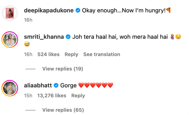 Pregnant Deepika Padukone graves for pizza, caresses her baby bump, Alia Bhatt called her 'Gorge' [ See Pics]