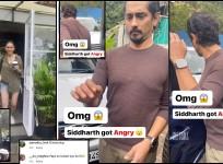 Angry Siddharth hides his face, and snaps at paparazzi for clicking his photos as he heads out for a date with Aditi Rao Hydari