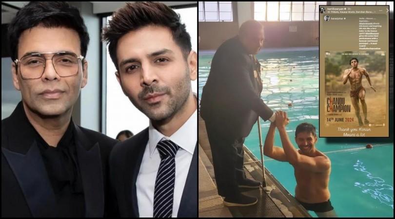 'Solid, sincere, his career-best': Karan Johar lauds Kartik Aaryan's performance in Chandu Champion; latter reacts