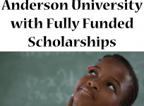 Anderson University with Fully Funded Scholarships