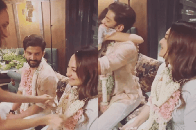 Sonakshi Sinha gets emotional during pre-wedding ritual Sonakshi Sinha gets emotional during pre-wedding ritual