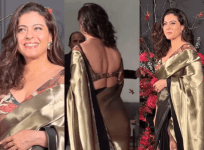 Kajol at Sonakshi, Zaheer's wedding reception