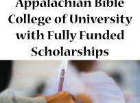 Appalachian Bible College of University with Fully Funded Scholarships
