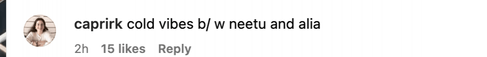 Alia and Neetu Singh ignore each other Alia and Neetu Singh ignore each other
